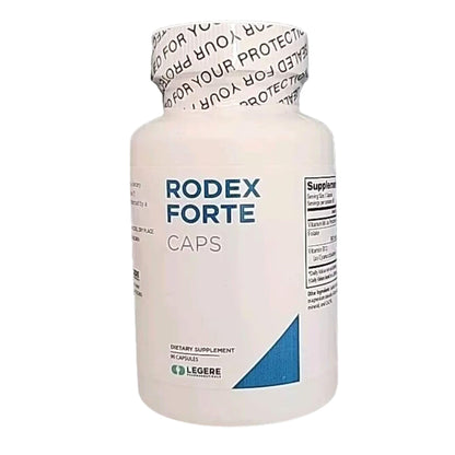 Rodex Forte - Time Released 90 Blue Capsules (B6, B12, Folic Acid) | Legere Pharmaceuticals