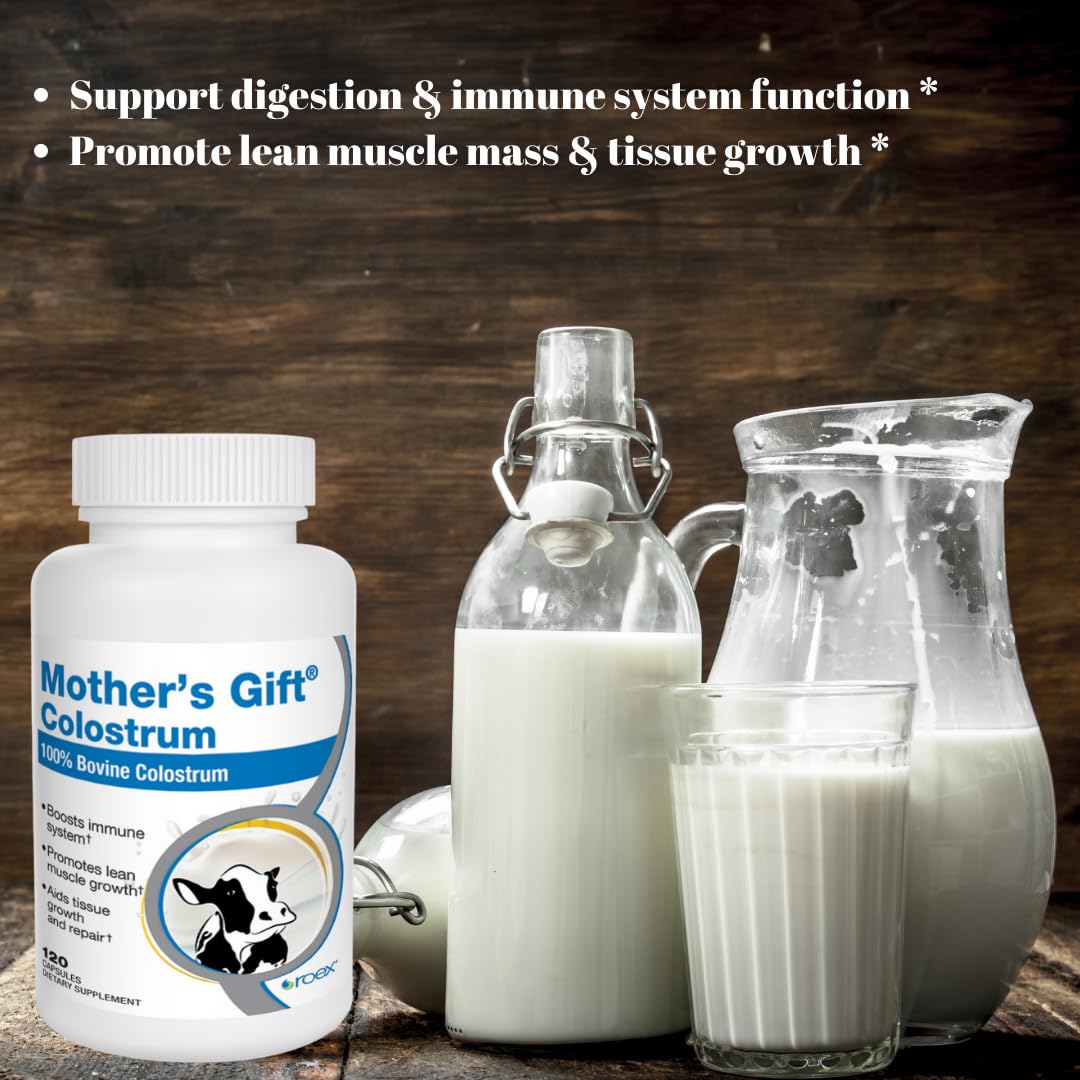 Roex Mother's Colostrum Capsule, 120 Count – Immune Support & Gut Health