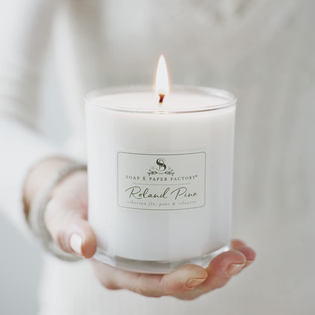 Roland Pine 9.5 oz Large Soy Candle | Soap & Paper Factory