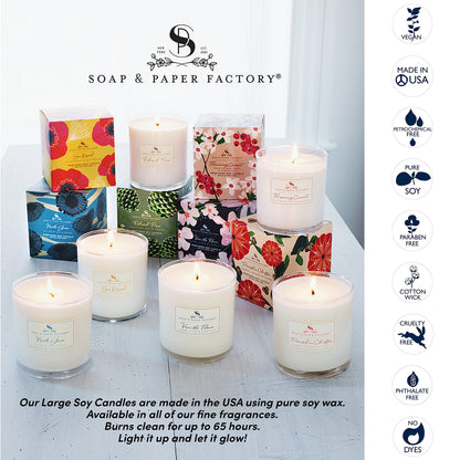 Roland Pine 9.5 oz Large Soy Candle | Soap & Paper Factory