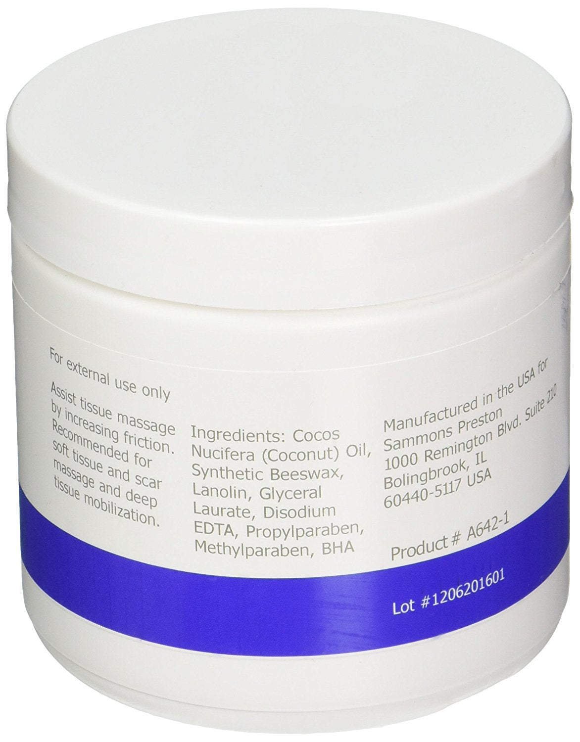 Rolyan Deep Prep II Cream – Beeswax-Free Professional Massage Cream, 15 oz