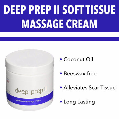 Rolyan Deep Prep II Cream – Beeswax-Free Professional Massage Cream, 15 oz