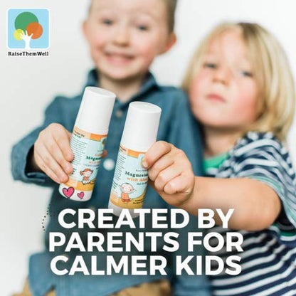 Magnesium Oil Calming Roll-On for Kids – Aloe Vera, Roman Chamomile & Lavender