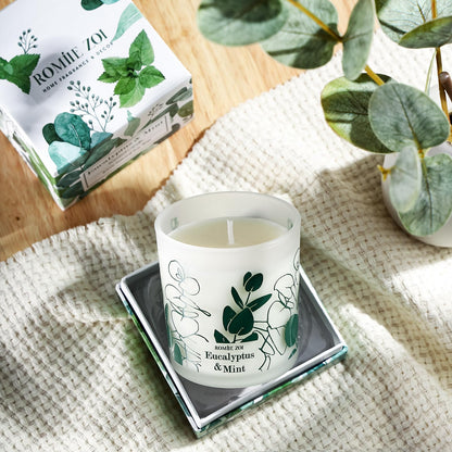 ROMIIE ZOI Scented Candle – Eucalyptus & Mint | 6oz Soy Wax Jar (170g) – Gifts for Women