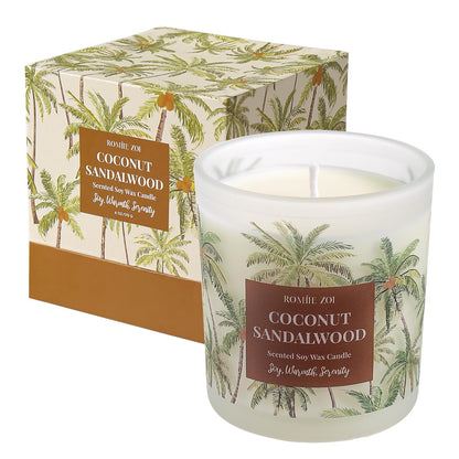 ROMIIE ZOI Coconut & Sandalwood 6oz Soy Candle - Home Fragrance