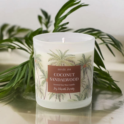 ROMIIE ZOI Coconut & Sandalwood 6oz Soy Candle - Home Fragrance