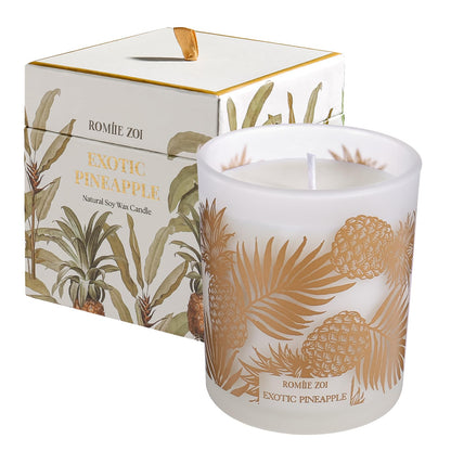 ROMIIE ZOI Pineapple Scented Candle | 6oz Soy Wax, Gifts for Women
