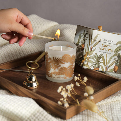ROMIIE ZOI Pineapple Scented Candle | 6oz Soy Wax, Gifts for Women