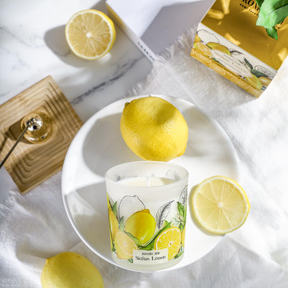 ROMIIE ZOI Scented Candle – Sicilian Lemon, 6oz Soy Wax Jar | Aromatherapy Home Gift