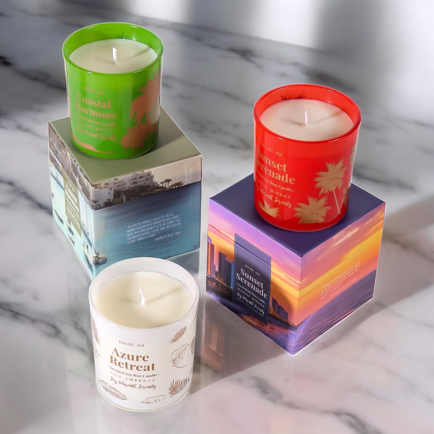 ROMIIE ZOI Tidal Treasure Scented Candle – Ocean Whisper | 6oz Soy Wax