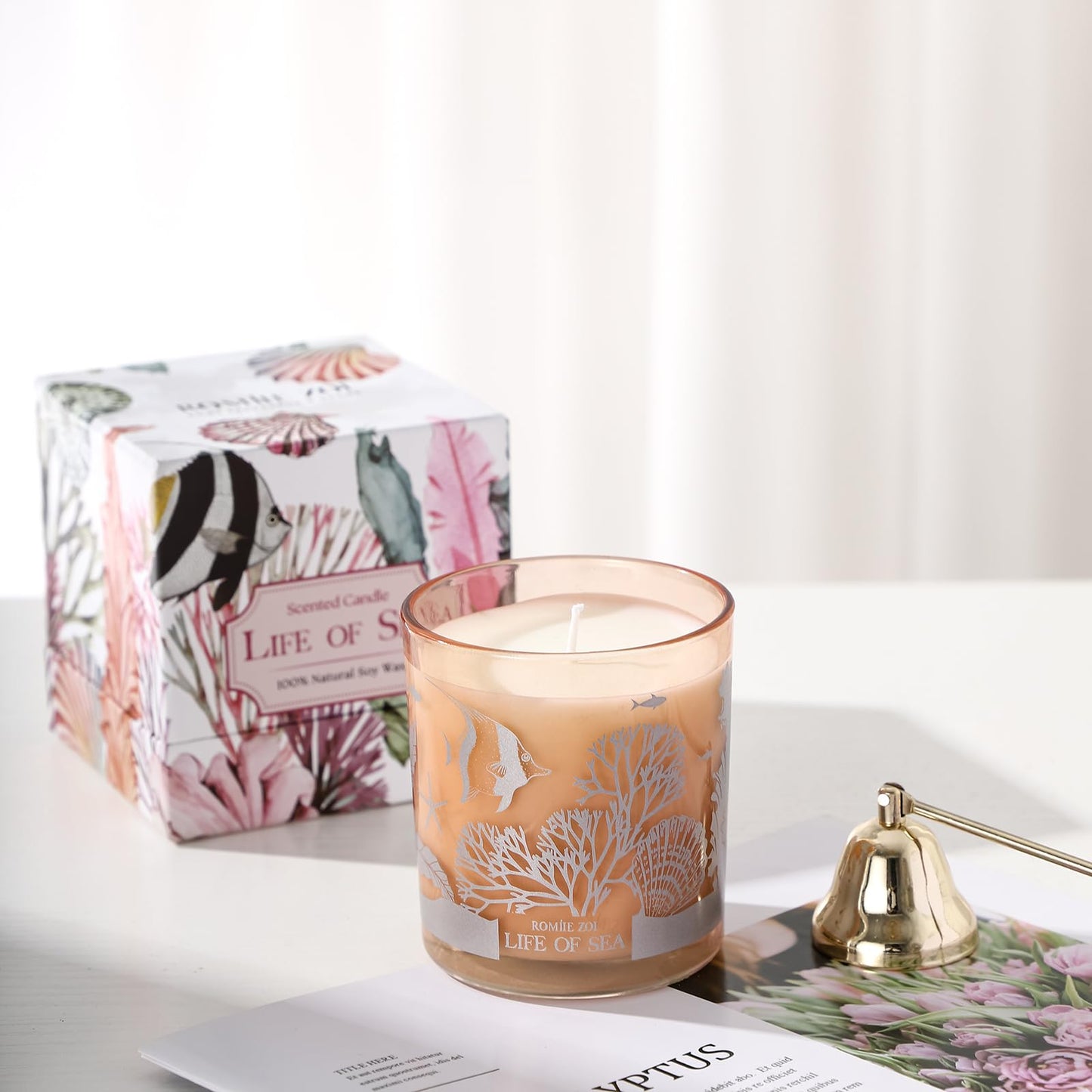 ROMIIE ZOI Life of Sea Scented Candle – 6oz Soy Wax Jar (170g)