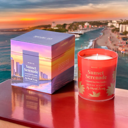 ROMIIE ZOI Marine Mirage Scented Candle - Sunset Serenade (6oz) Soy Wax