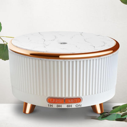 Roonbo 500ml Essential Oil Diffuser – 7-Color Lights, 3 Mist Modes, Auto-Off, White