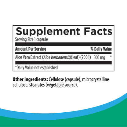 Rootcology Aloe Vera for GI Support by Dr. Izabella Wentz | 200:1 Whole Aloe Leaf Capsules - 60 Vegetarian Capsules