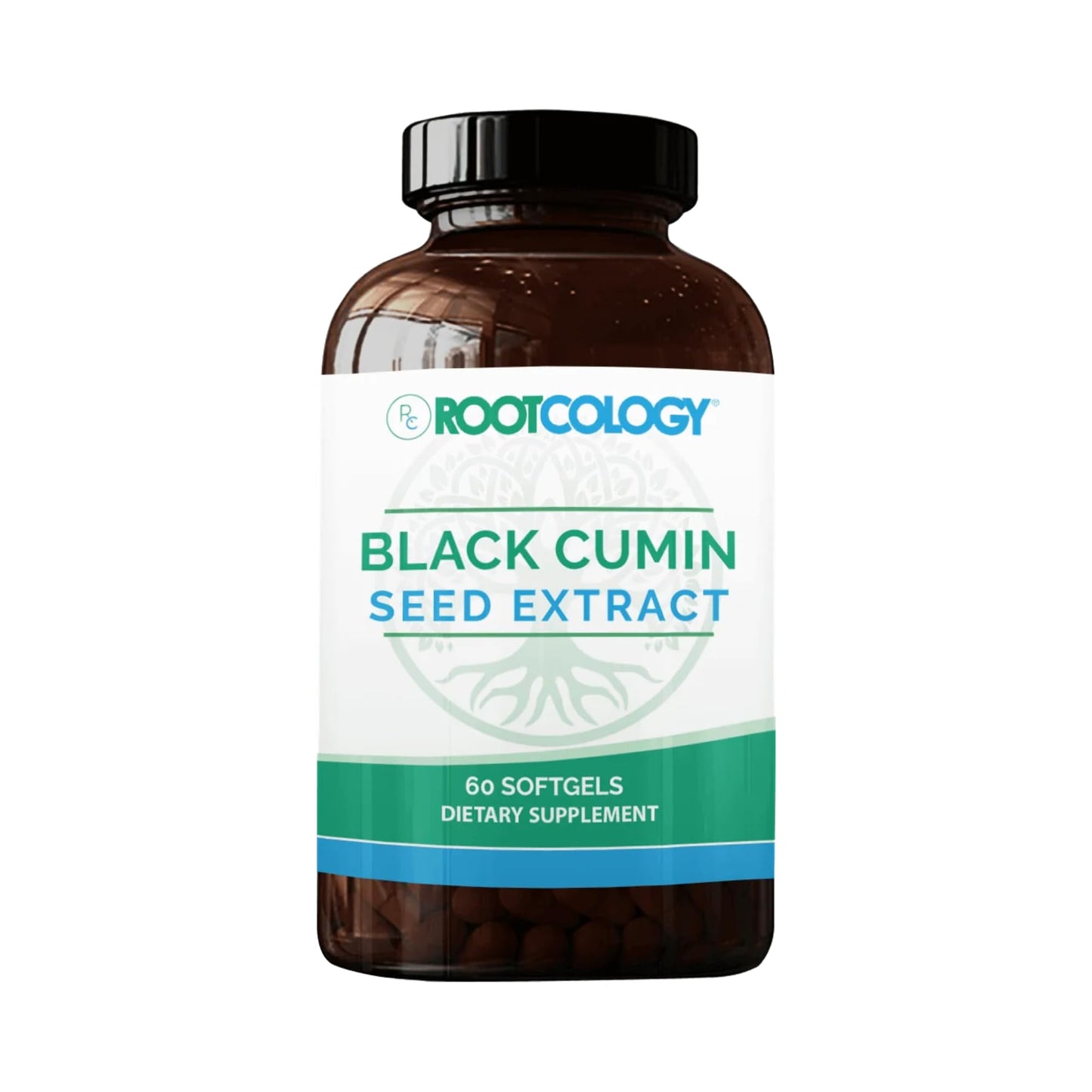 Rootcology by Dr. Izabella Wentz - Black Cumin Seed Extract | Digestive & Skin Support | 60 Softgels