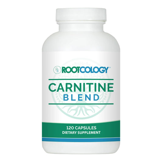 Rootcology by Dr. Izabella Wentz | Carnitine Blend | L-Carnitine & Acetyl-L-Carnitine Formula | Vegetarian Friendly | 120 Capsules BritishVita | Premium UK Vitamins & Wellness Supplements