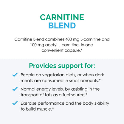 Rootcology by Dr. Izabella Wentz | Carnitine Blend | L-Carnitine & Acetyl-L-Carnitine Formula | Vegetarian Friendly | 120 Capsules