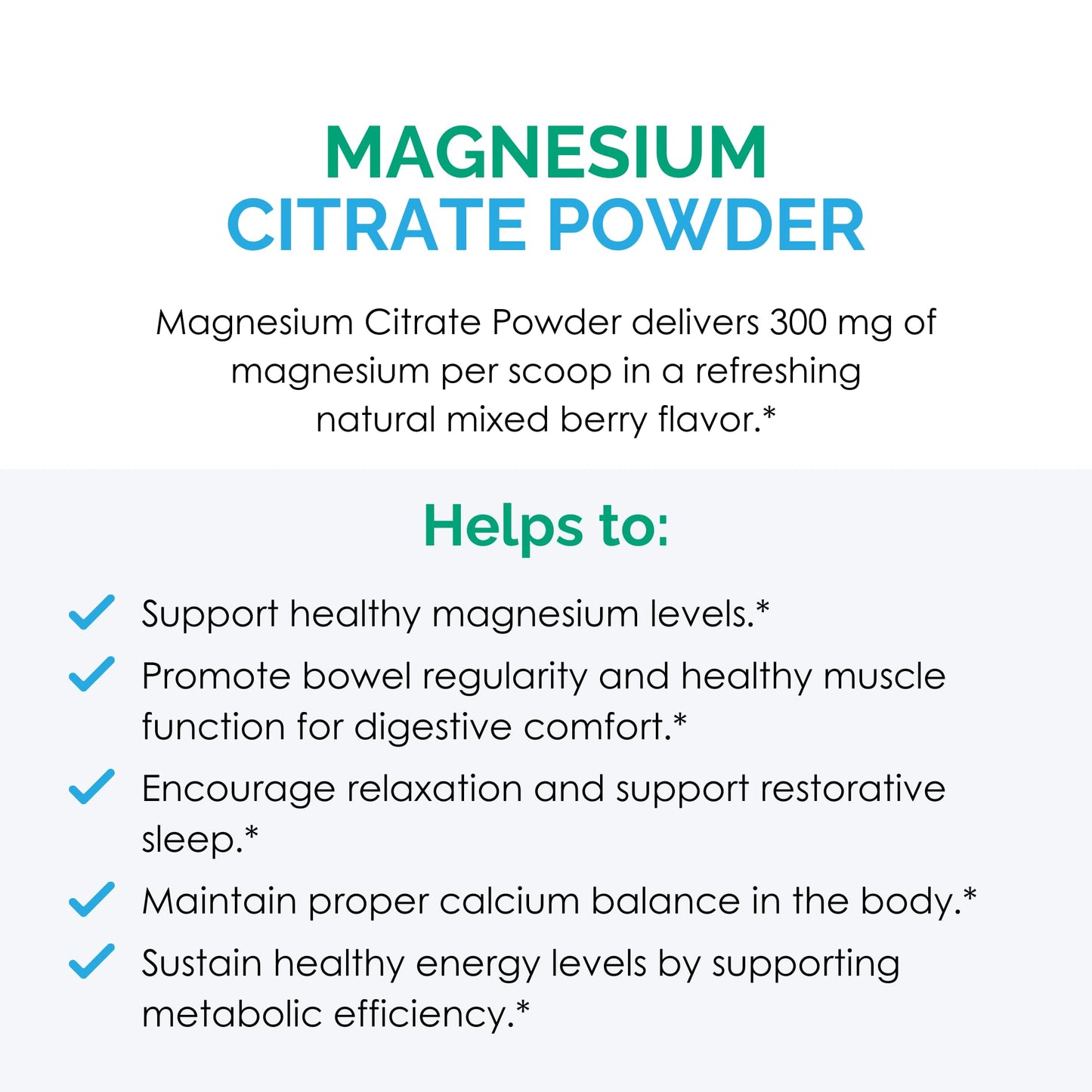 Rootcology Magnesium Citrate Powder 270g (60 Servings) – Mixed Berry | Dr. Izabella Wentz
