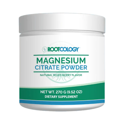 Rootcology Magnesium Citrate Powder 270g (60 Servings) – Mixed Berry | Dr. Izabella Wentz
