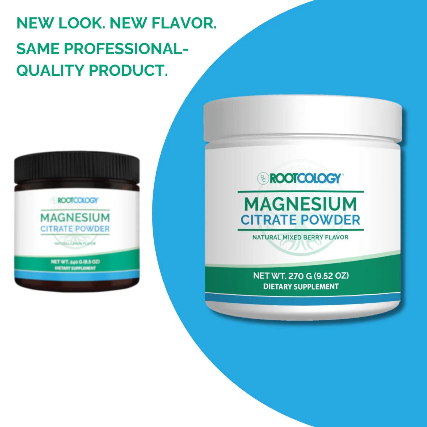Rootcology Magnesium Citrate Powder 270g (60 Servings) – Mixed Berry | Dr. Izabella Wentz