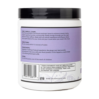 Silver Star Nutrition Roots Focus Nootropic Brain Supplement – BlackBerry Lavender Lemonade | 50 Servings