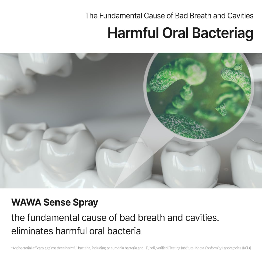 ROROBELL Wawa Sense Spray – Oral Care Mouth Freshener Pack of 5 (1/3 Fl Oz)