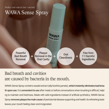 ROROBELL Wawa Sense Spray — Oral Care Mouth Freshener (3 x 1/3 oz)