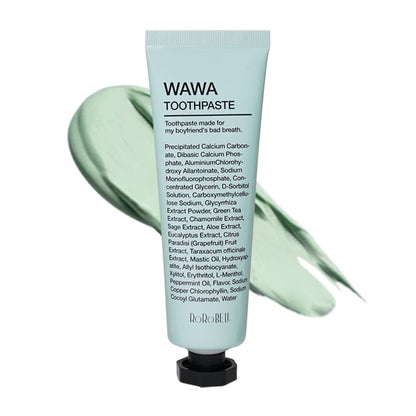 ROROBELL Wawa Toothpaste with Wasabi & Peppermint – Sensitive Teeth & Gum Health | 3.53 fl oz (Pack of 1)