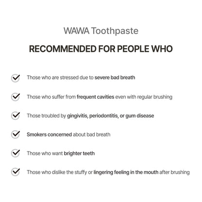 ROROBELL Wawa Toothpaste with Wasabi – Peppermint, Bad Breath, Sensitivity & Gum Health | Pack of 5