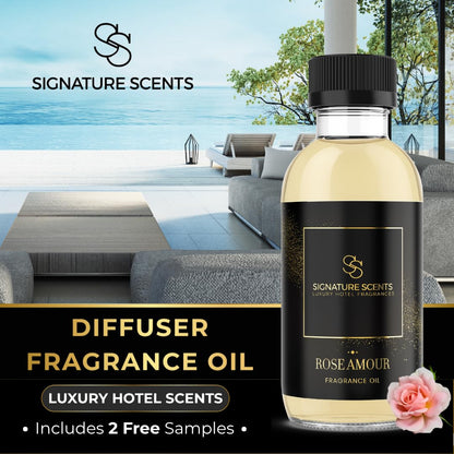 Rose Amour Diffuser Oil 120ml - Luxury Hotel & Home Aromatherapy