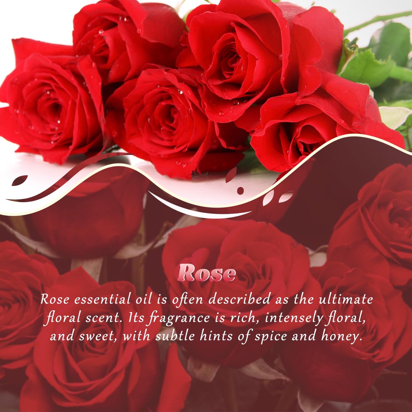 Rose Essential Oil 4 Oz (120ml) - Pure & Natural Fragrance for Diffusers, Aromatherapy, Massage