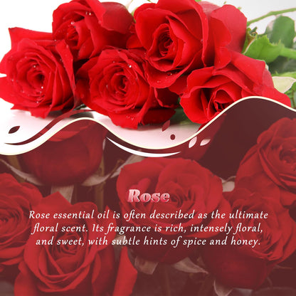 Rose Essential Oil 4 Oz (120ml) - Pure & Natural Fragrance for Diffusers, Aromatherapy, Massage