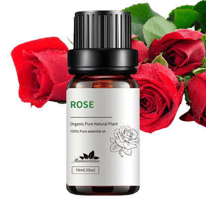 Rose Essential Oil - 100% Pure & Natural (0.33 fl oz / 10ml) | Aromatherapy, Skincare & Haircare | Mumianhua