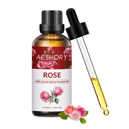 Rose Essential Oils 100ml | Aromatherapy for Diffusers, Massage, Soap & Candle Making