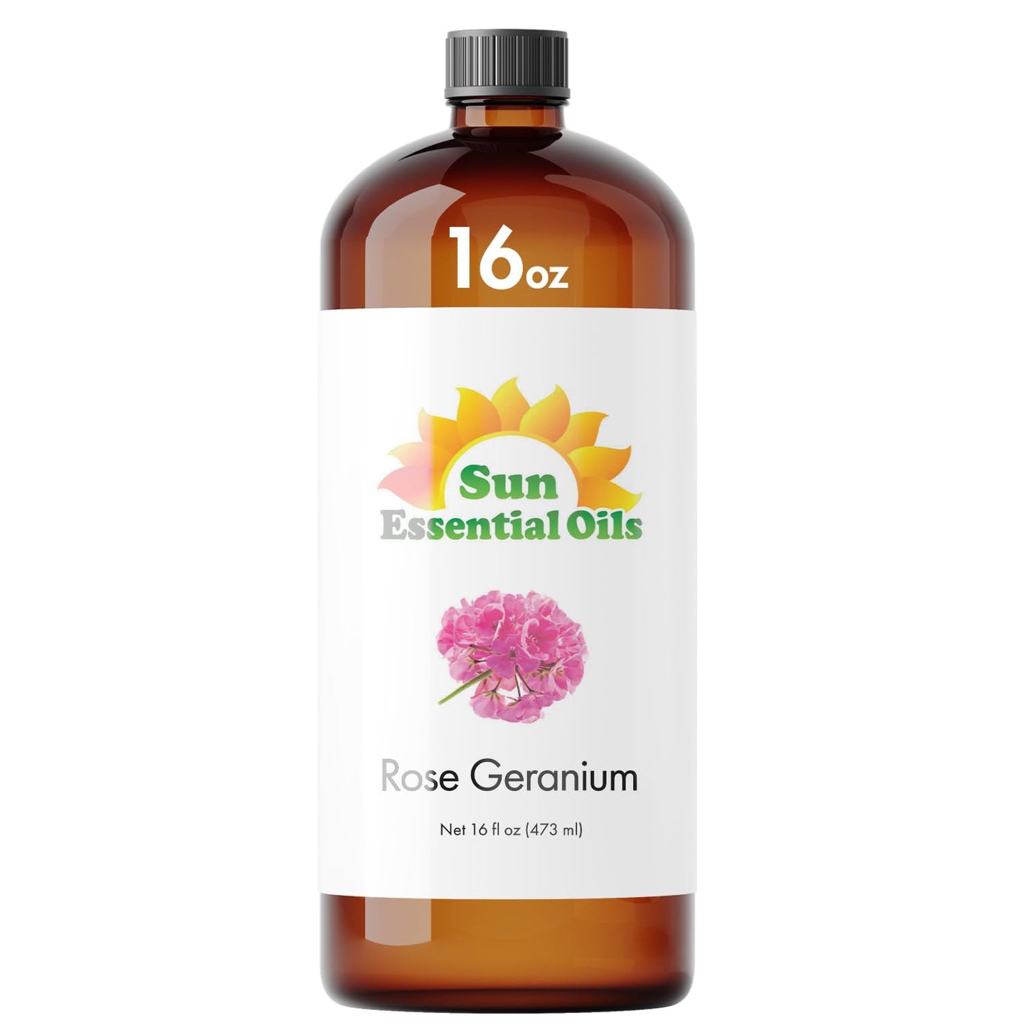 Rose Geranium Essential Oil 16oz - Sun Essential Oils | Aromatherapy & Skincare