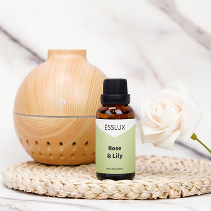 Rose & Lily Fragrance Oil by ESSLUX – Diffuser, Candle, Soap Making, Aromatherapy 1 fl oz
