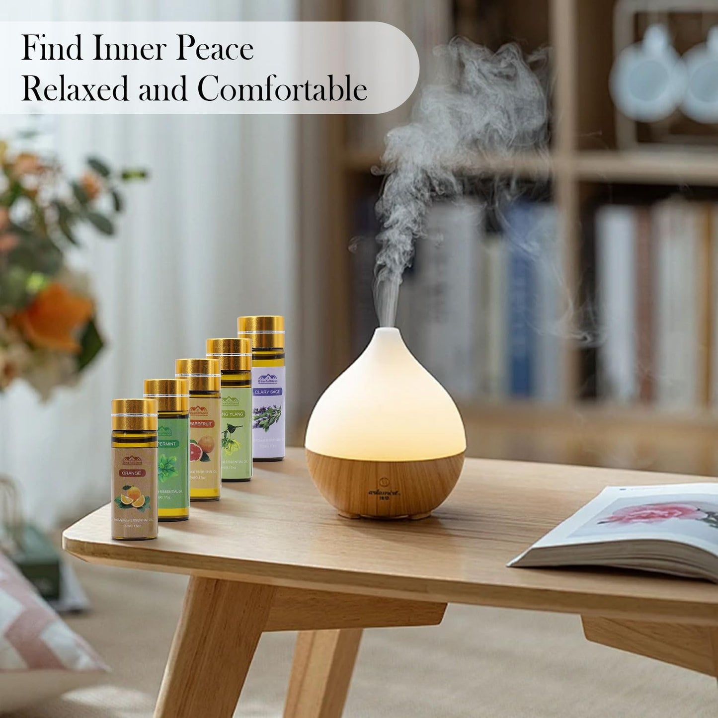 Pure Essential Oils for Diffusers – 20 Scents, 5 mL Bottles (Tea Tree, Lavender, Lemon, Peppermint, Eucalyptus, Cinnamon, Rose) for Home, Skin, Candle and Soap Making