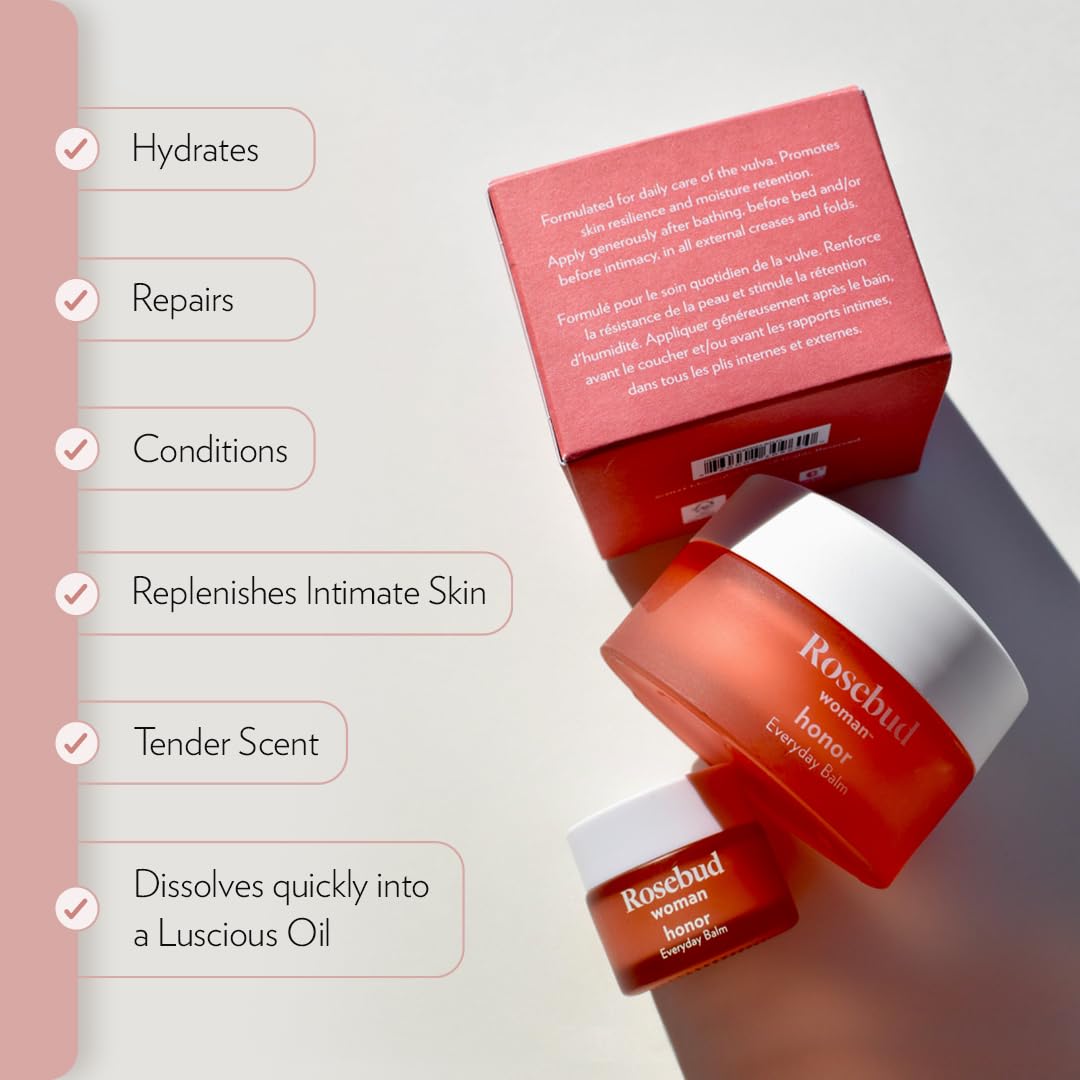 Rosebud Woman Honor Vaginal Moisturizer Balm – Hormone-Free Organic Intimate Hydration