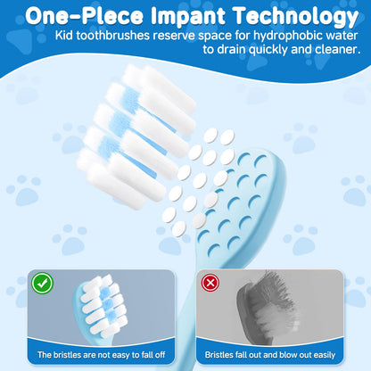 RoseFish 8 Pack Kids Toothbrushes - Extra Soft for Ages 2-8