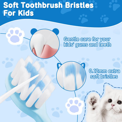 RoseFish 8 Pack Kids Toothbrushes - Extra Soft for Ages 2-8