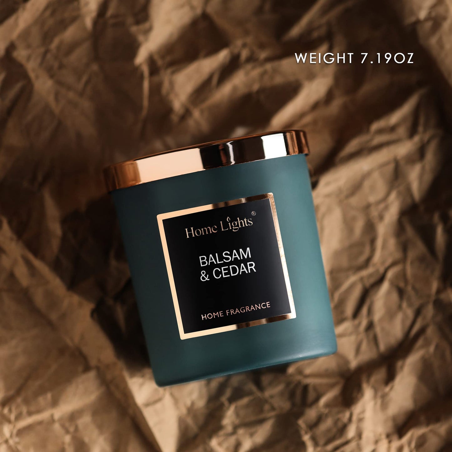 Soy Candle – 7.2 oz, 35h Burn Time | Natural Soy Wax | Balsam & Cedar
