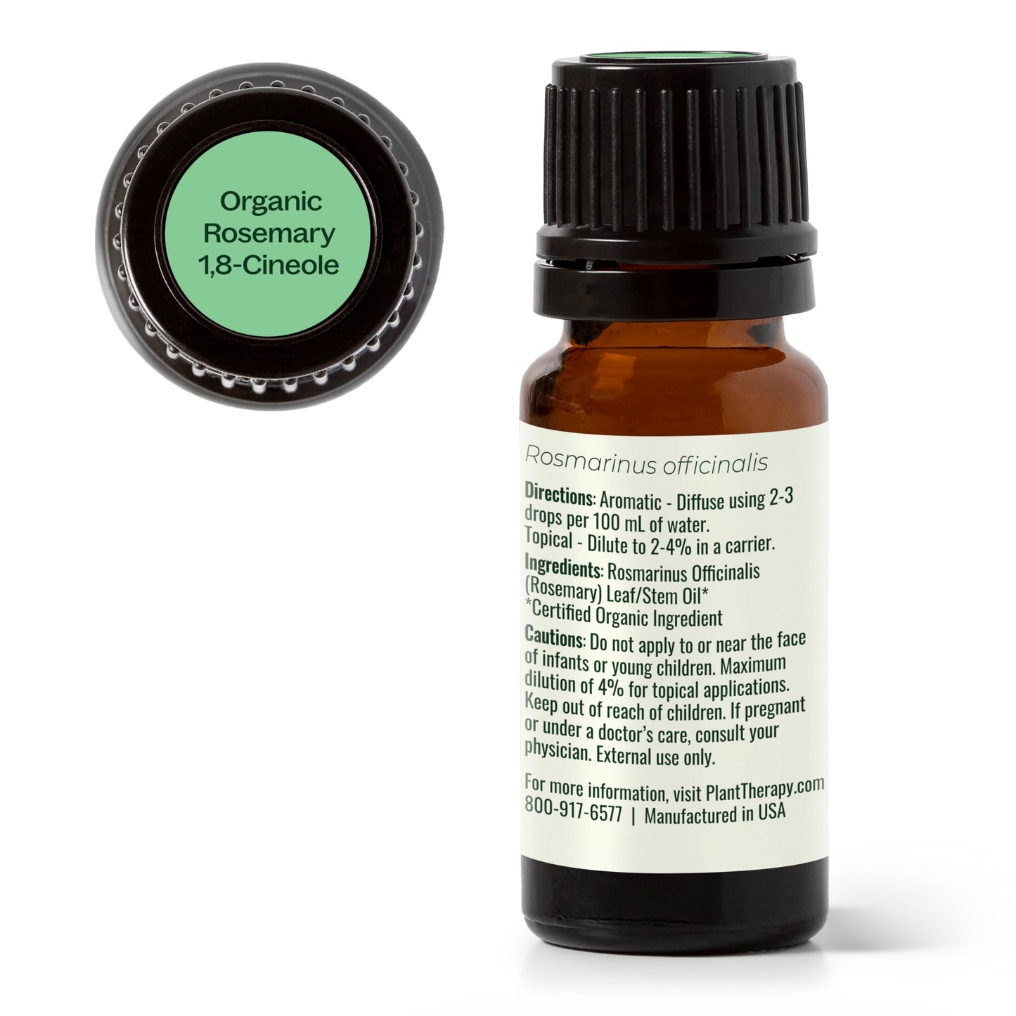 Plant Therapy Rosemary Essential Oil 100% Pure - USDA Organic, 10 mL