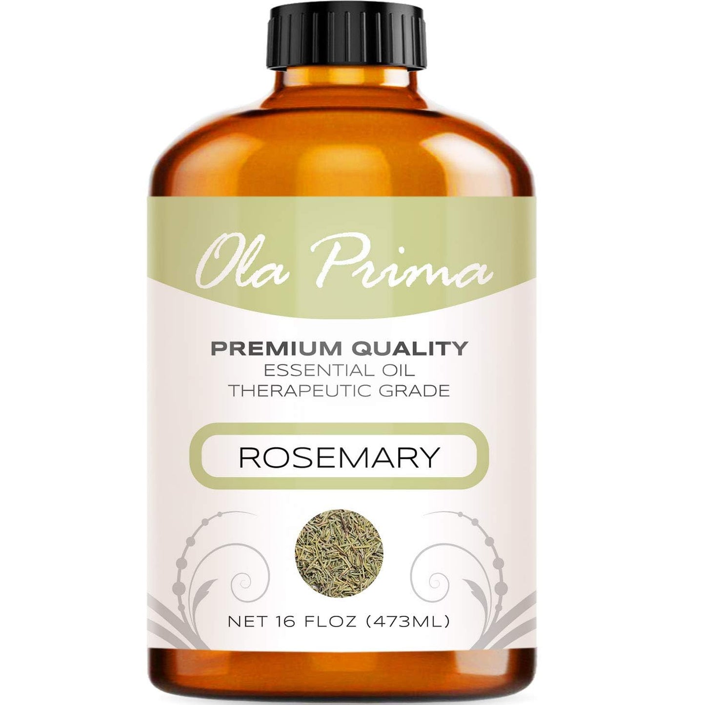 Ola Prima Rosemary Essential Oil (16oz Bulk) – Aromatherapy, Hair Growth, Mood Booster