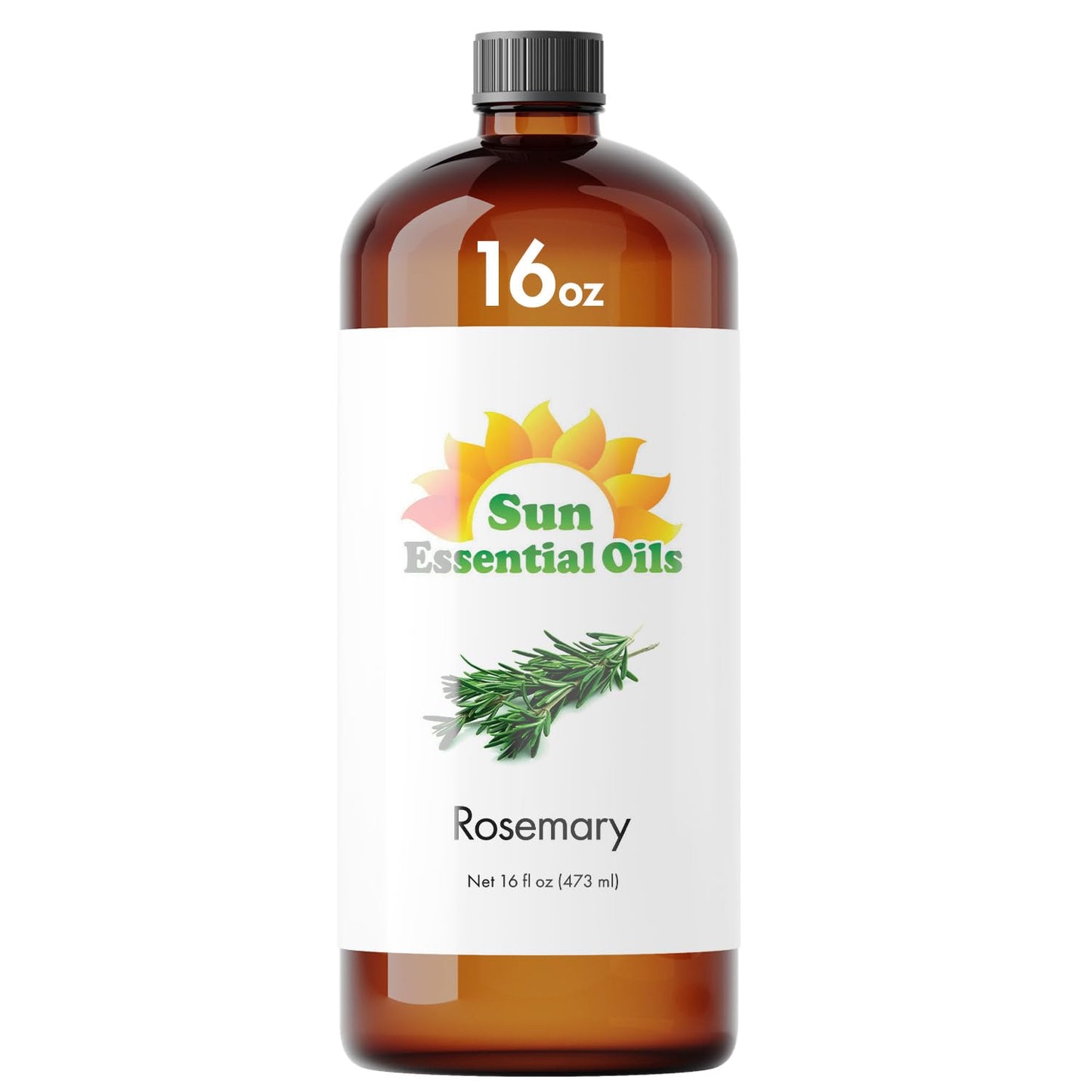 Rosemary Essential Oil 16 oz for Hair Growth, Skin & Aromatherapy | Sun Essential Oils