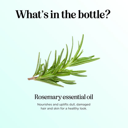 Pure Rosemary Essential Oil with Dropper - Undiluted 4oz for Hair, Skin & Nails