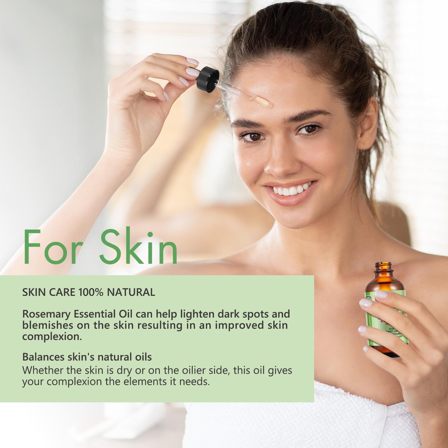 Rosemary Oil for Hair Growth - Pure Rosemary Essential Oil for Scalp Nourishment