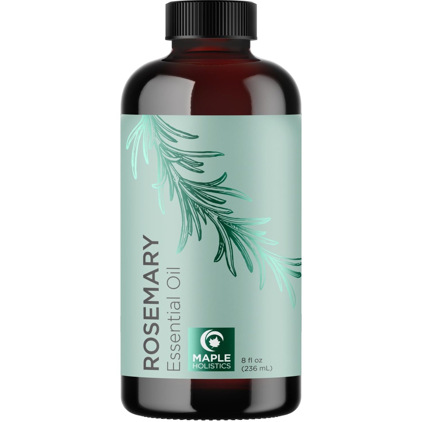 Pure Rosemary Essential Oil 8oz Bulk - Undiluted Rosemary Oil for Hair, Skin, Nails & Aromatherapy