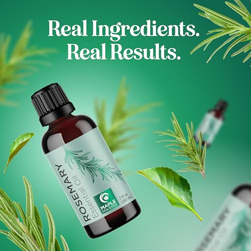 Pure Rosemary Oil for Hair, Skin & Nails | 100% Pure & Undiluted (1 fl oz)