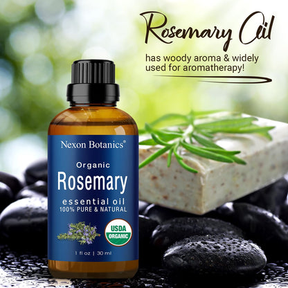 Organic Rosemary Essential Oil 30 ml – Nexon Botanics Pure Aromatherapy Oil