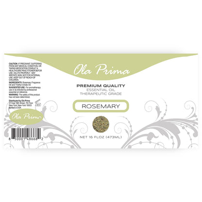Ola Prima Rosemary Essential Oil (16oz Bulk) – Aromatherapy, Hair Growth, Mood Booster